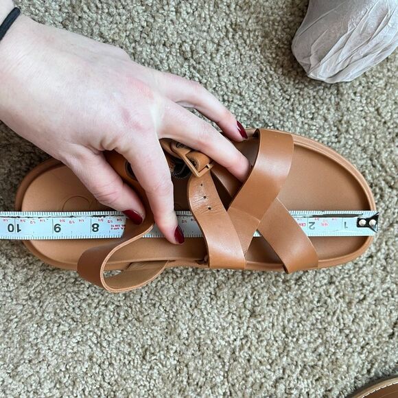 Chaco Townes Midform Leather Platform Sandal Brown SZ 7 NWOT - Picture 7 of 9